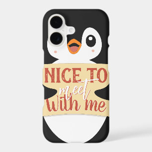 Nice to meet with me: Customizable penguin sign