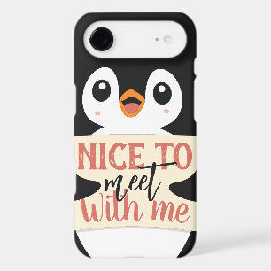 Nice to meet with me: personalized penguin sign