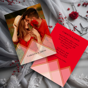 Nice Transparency Effect Romantic Couple Photo Invitation