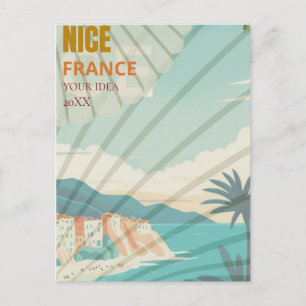 Nice Travel Print Art Nice France Travel Art Gift  Postcard