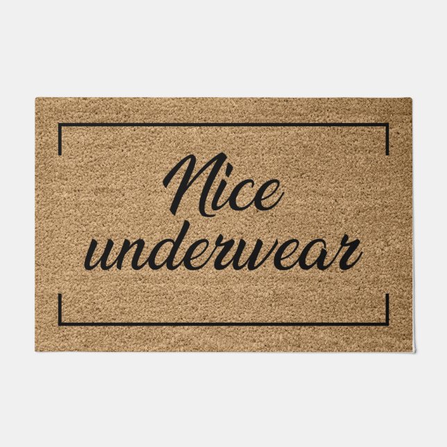 Nice Underwear Doormat (Front)
