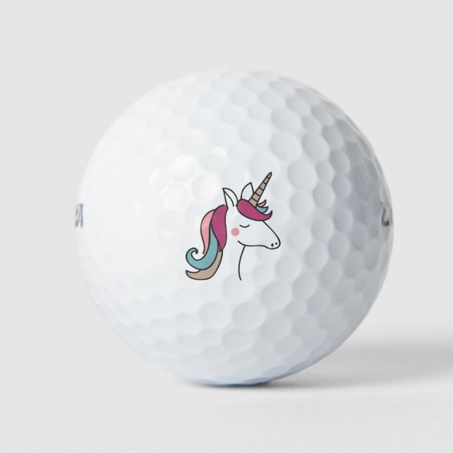 Nice Unicorn Golf Balls (Front)
