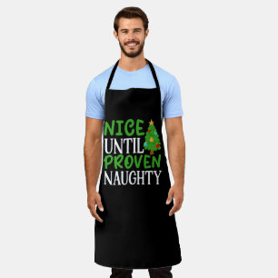 Nice Untill Naughty Christmas Design-81054 Apron