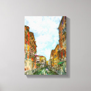 Nice Venice Paint Drawing Art Decor Picture Flat