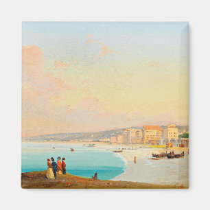 Nice, View of the Beach from Quai du Midi, Magnet