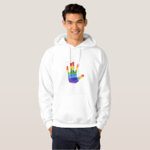NICE WHIT HOODIE : LGTB+ SUPPORTIVE