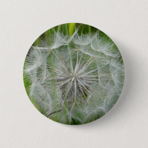 Nice white flower 2 inch round button