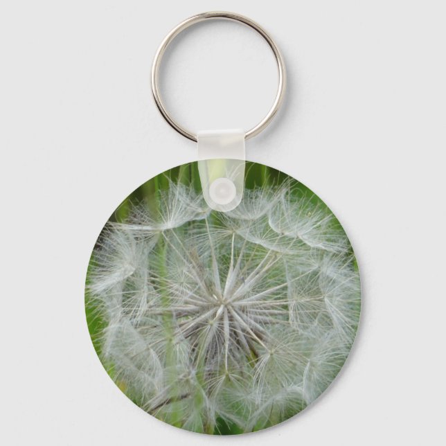 Nice white flower keychain (Front)