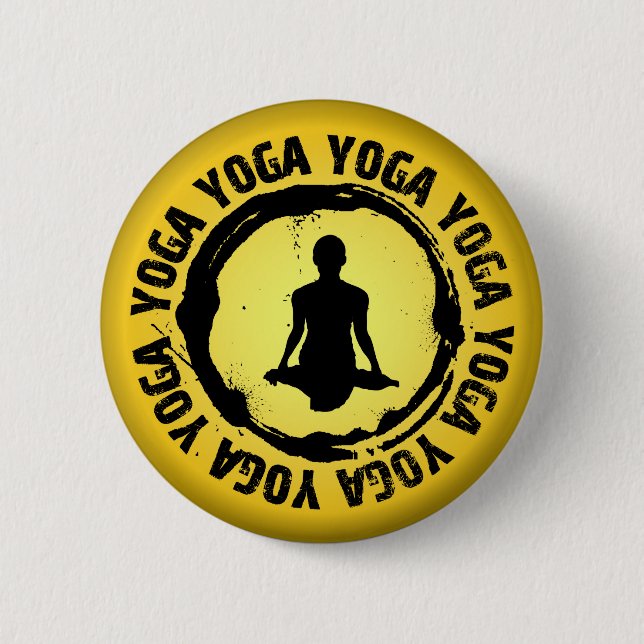 Nice Yoga Seal 2 Inch Round Button (Front)