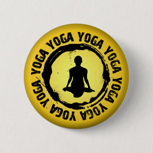 Nice Yoga Seal 2 Inch Round Button