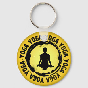 Nice Yoga Seal Keychain