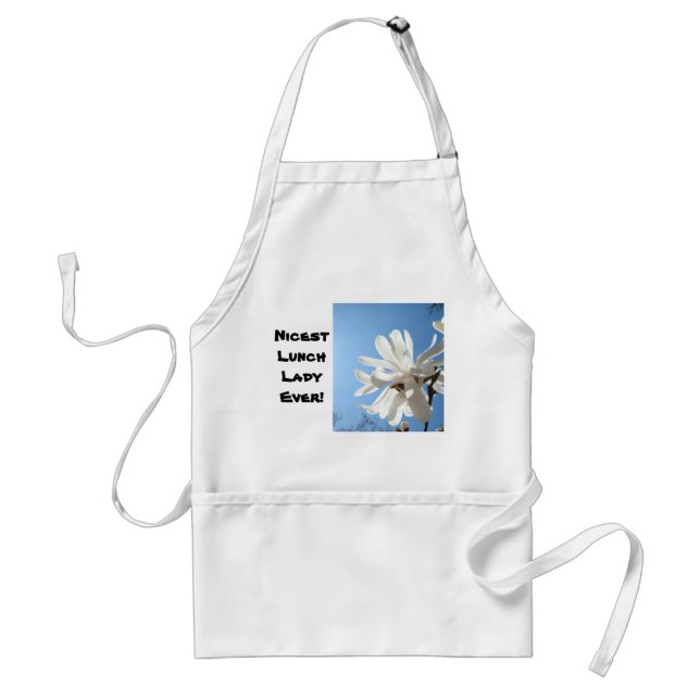 Nicest Lunch Lady Ever! aprons Cafeteria Schools (Front)
