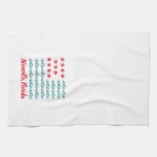 Niceville, serviette de cuisine de drapeau de