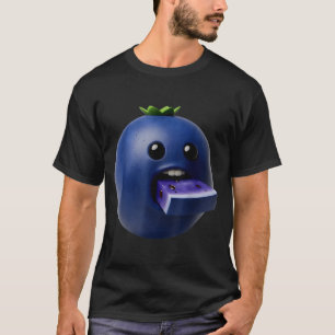 Niche Fruits Funny Blueberry Meme Brainrot Surreal T-Shirt