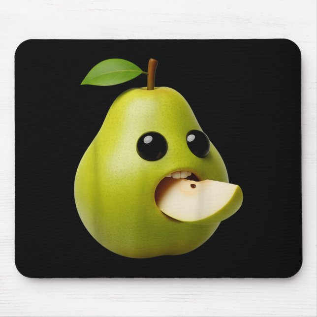 Niche Fruits Funny Pear Meme Brainrot Surreal  Mouse Pad (Front)
