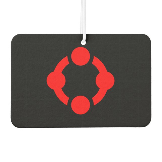 Niche Pride Flag (Black) Air Freshener (Front)
