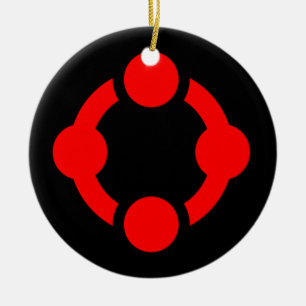Niche Pride Flag (Black) Ceramic Ornament