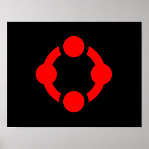 Niche Pride Flag (Black) Poster