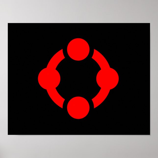 Niche Pride Flag (Black) Poster (Front)