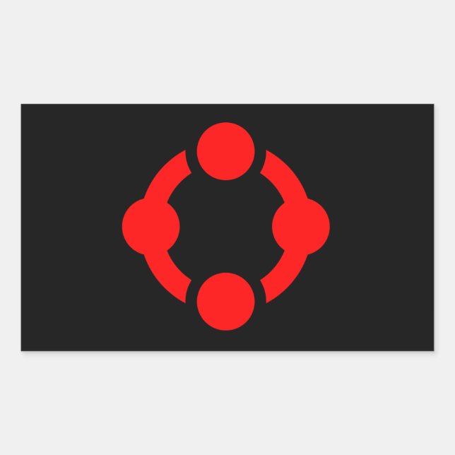 Niche Pride Flag (Black) Sticker (Front)