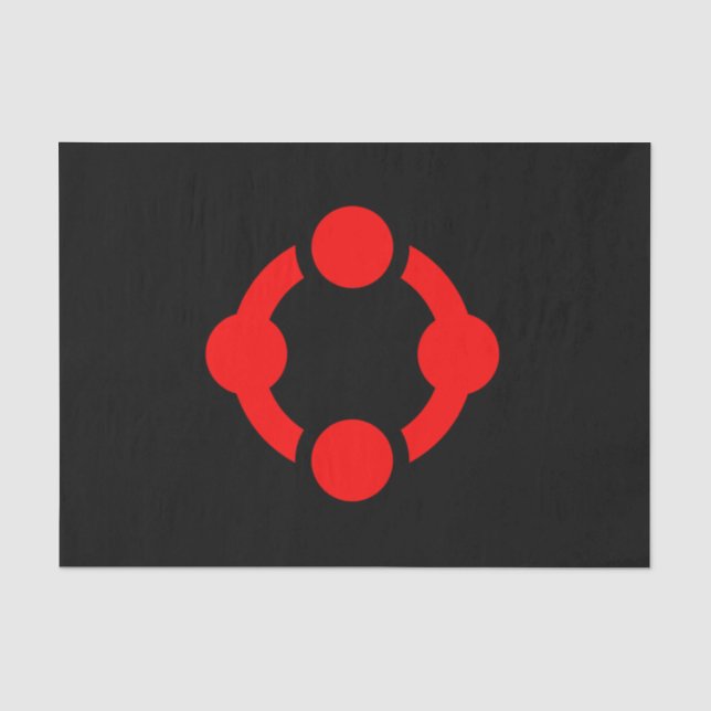 Niche Pride Flag (Black) Tissue Paper (Front)
