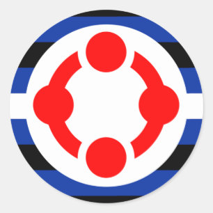 Niche Pride Flag (Original) Classic Round Sticker