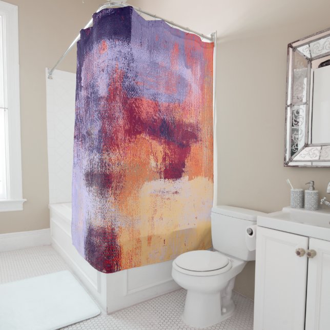 Nichinan Abstract Shower Curtain (In Situ)