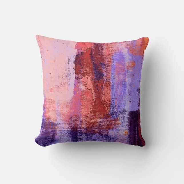 Nichinan Abstract Throw Pillow (Front)