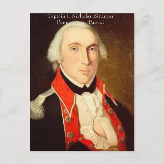 Nicholas Bittinger, Captain J. Nic... - Customized Postcard (Front)