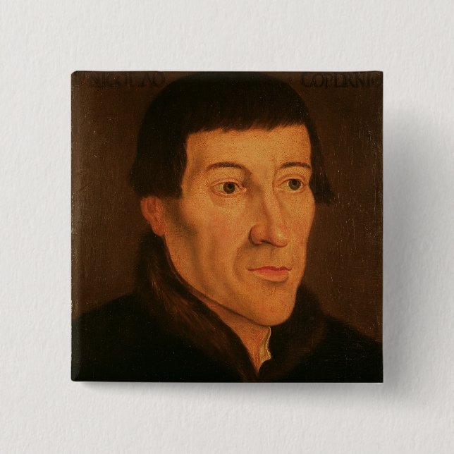 Nicholas Copernicus, c.1776 2 Inch Square Button (Front)