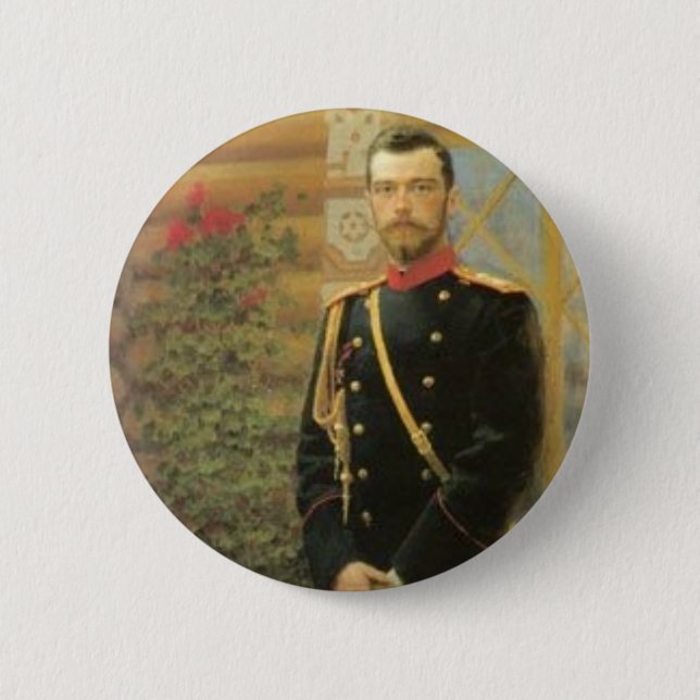 Nicholas II 2 Inch Round Button (Front)