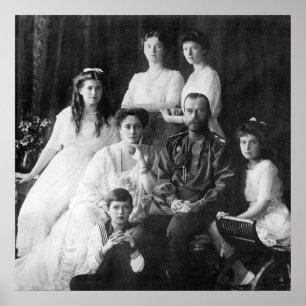 Nicholas II et affiche de famille