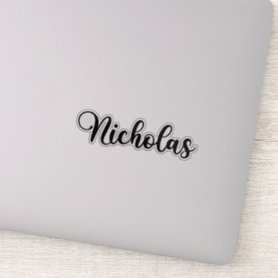 Nicholas Name - Handwritten Calligraphy