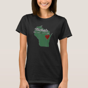 NICHOLS  Wisconsin WI USA  City State Souvenir T-Shirt