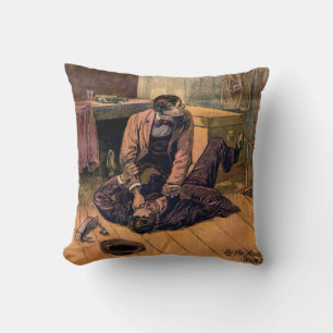Nick Carter Stories Throw Pillow