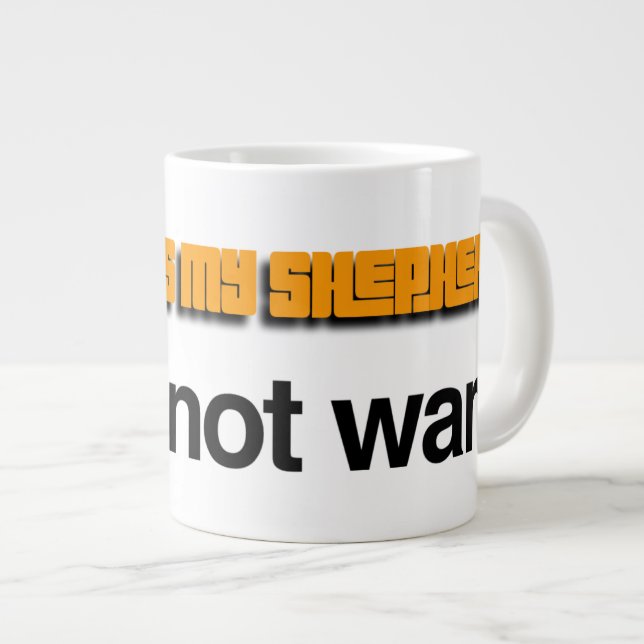 NiCK DAViD - Psalm 23 Orange Mug (Front Right)