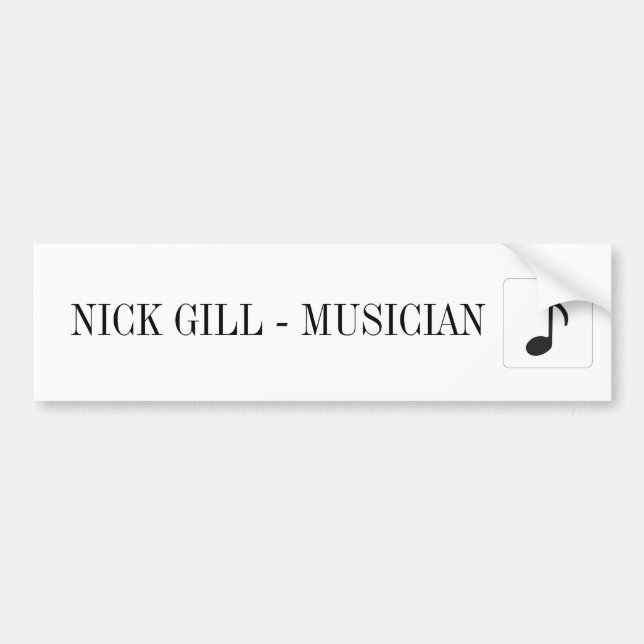 NICK GILL STICKER (Front)