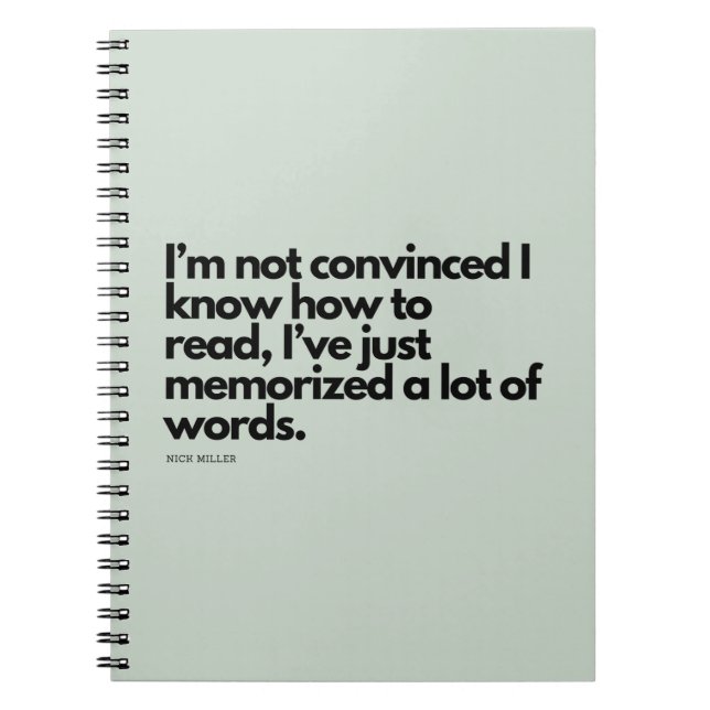 Nick Miller Quote Notebook (Front)