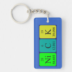 Nick periodic table name keyring
