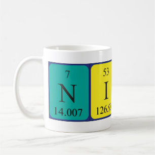 Nick periodic table name mug