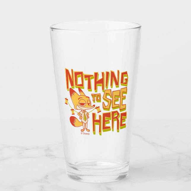 Nick Wilde - Nothing To See Here Glass (Front)