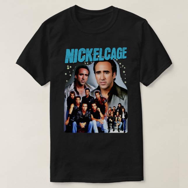NICKELCAGE Boy Crossover PARODY Funny Retro 2000s  T-Shirt (Design Front)