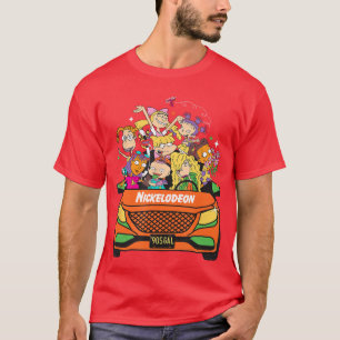 Nickelodeon Girls Roadrip Car Full Of 90s Cartoon  T-Shirt
