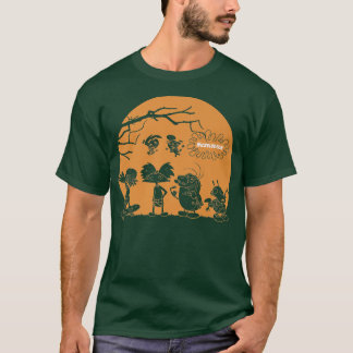 Nickelodeon Halloween Haunted Group Sunset  T-Shirt