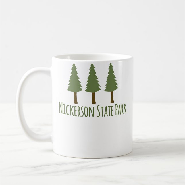 Nickerson State Park Rustic Camping Hiking Pine Tr Coffee Mug (Left)