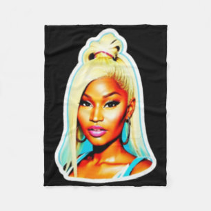 Nicki Minaj Sticker  Fleece Blanket