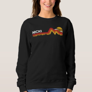 Nicki Retro Vintage Sunset Nicki 80s 90s Sweatshirt