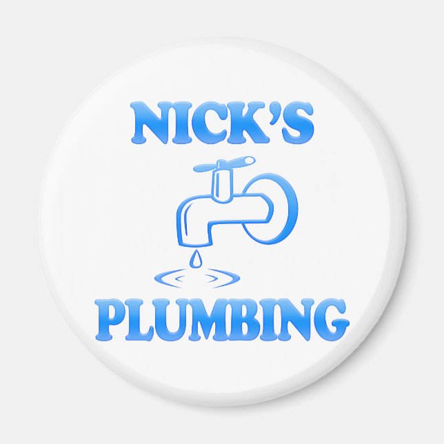 Nick's Plumbing Magnet (Front)