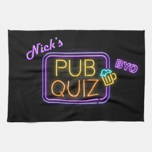 Nick's Pub Quiz Tea Towel