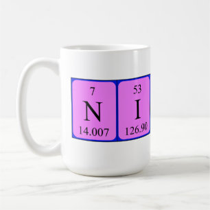 Nicky periodic table name mug